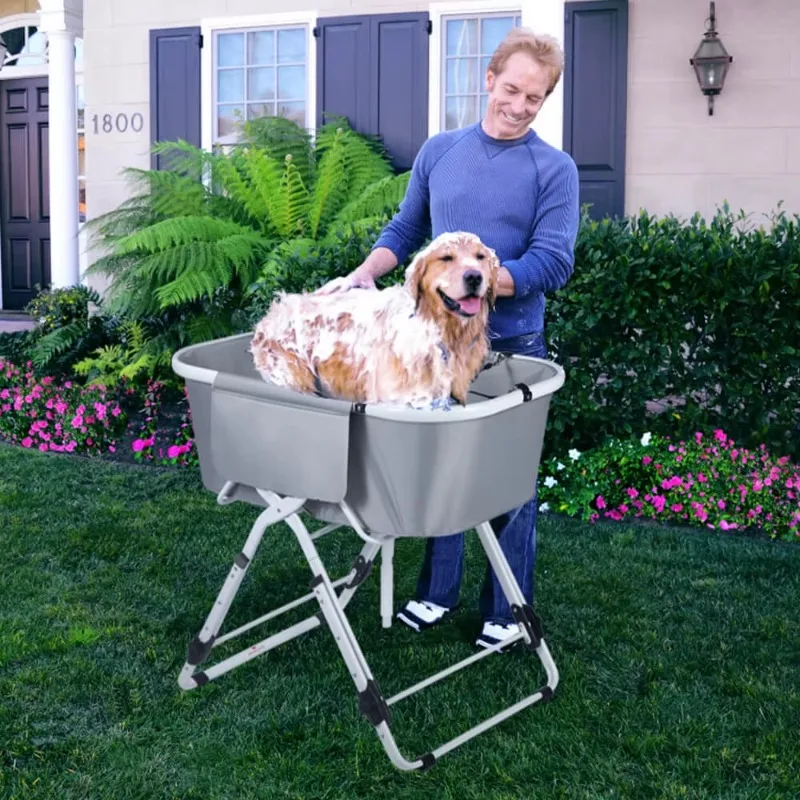 Elevated Adjustable Bathing Station Ideal For Medium To Large Pets