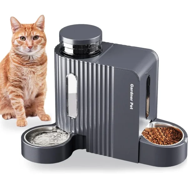 Automatic Cat Food Feeder and Water Dispenser